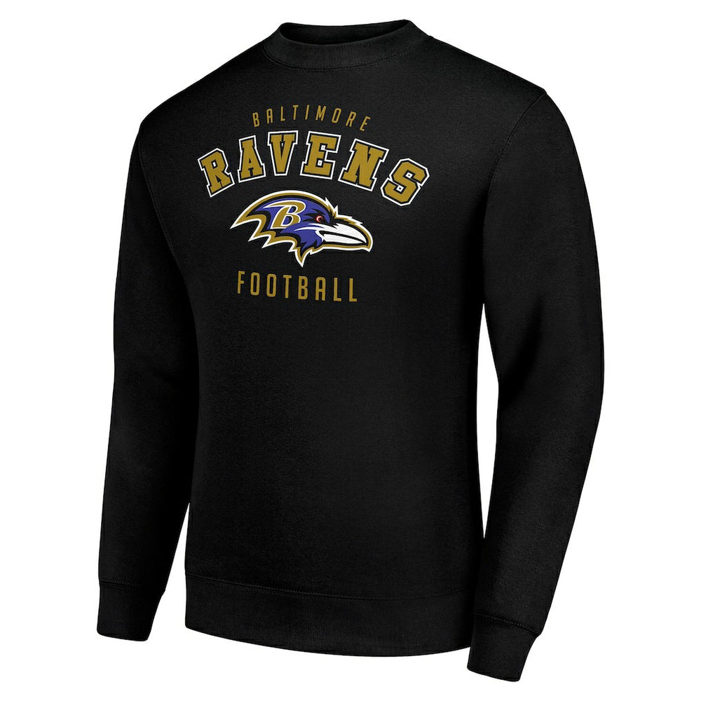 Baltimore Ravens Starter Team Logo Pullover Sweatshirt - Black cheap