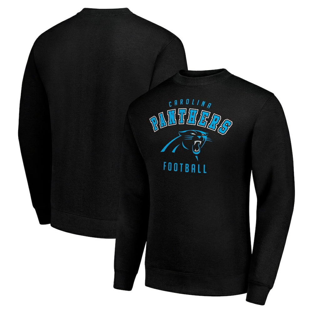 Carolina Panthers Starter Team Logo Pullover Sweatshirt - Black sale