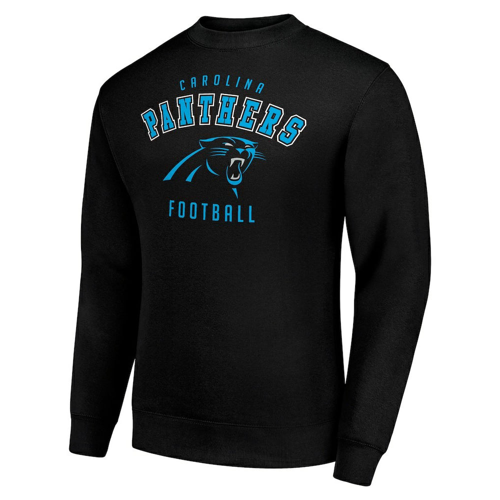 Carolina Panthers Starter Team Logo Pullover Sweatshirt - Black sale