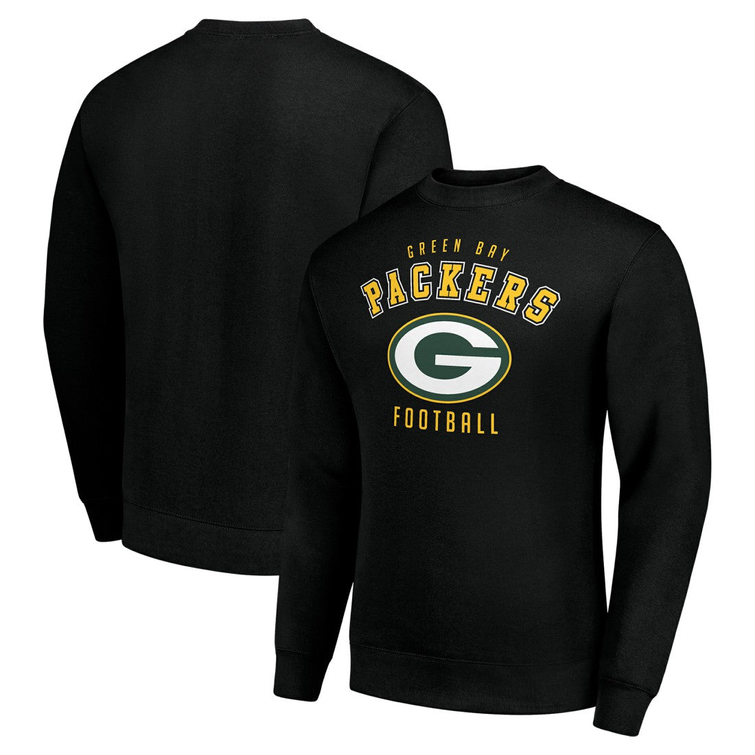 Green Bay Packers Starter Team Logo Pullover Sweatshirt - Black discount