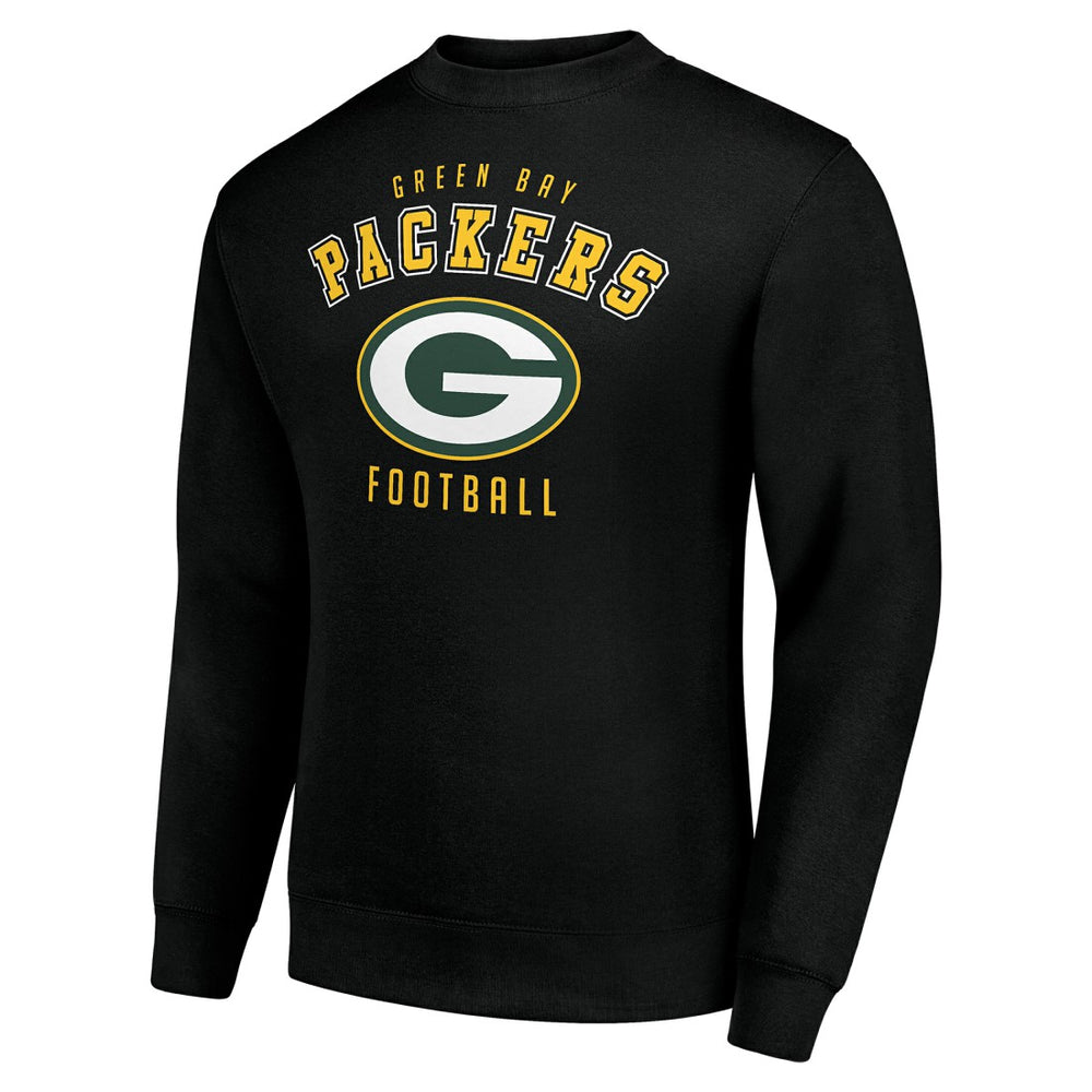 Green Bay Packers Starter Team Logo Pullover Sweatshirt - Black discount