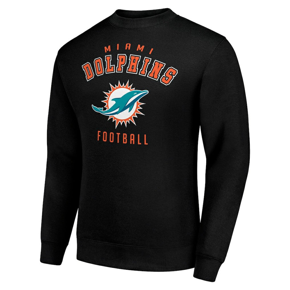 Miami Dolphins Starter Team Logo Pullover Sweatshirt - Black on sale