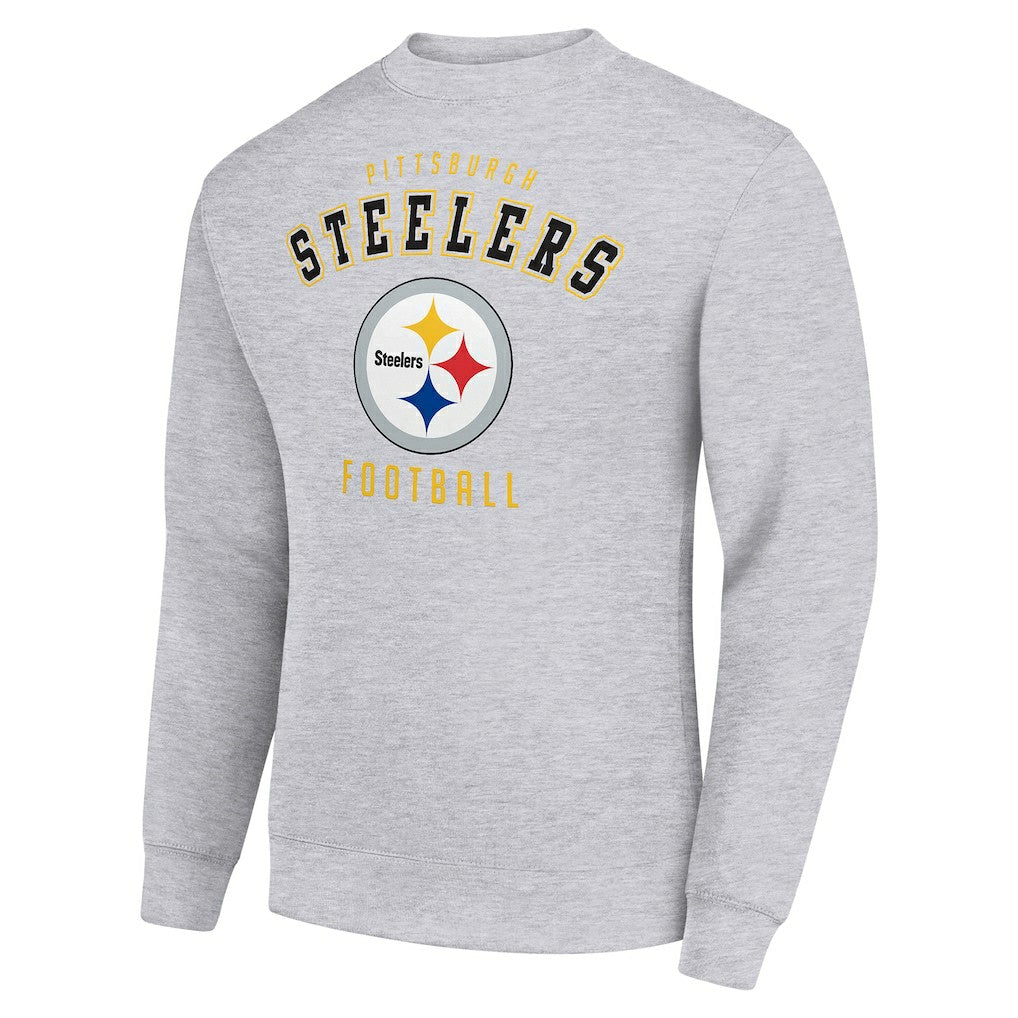 Pittsburgh Steelers Starter Team Logo Pullover Sweatshirt - Heather Gray on sale