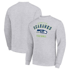 Seattle Seahawks Starter Team Logo Pullover Sweatshirt - Heather Gray for sale