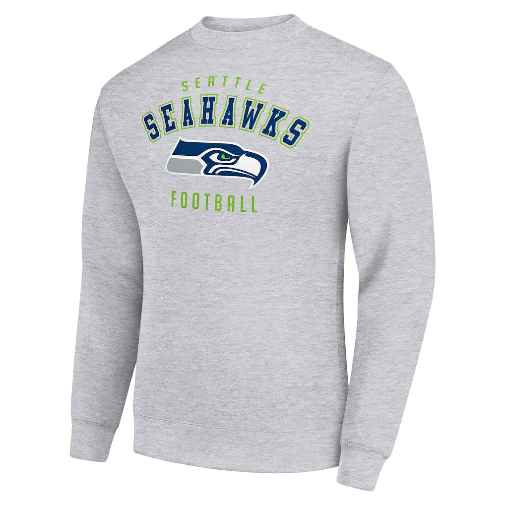 Seattle Seahawks Starter Team Logo Pullover Sweatshirt - Heather Gray for sale