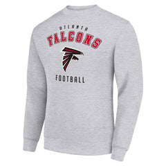 Atlanta Falcons Starter Team Logo Pullover Sweatshirt - Heather Gray sale