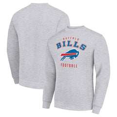 Buffalo Bills Starter Team Logo Pullover Sweatshirt - Heather Gray outlet