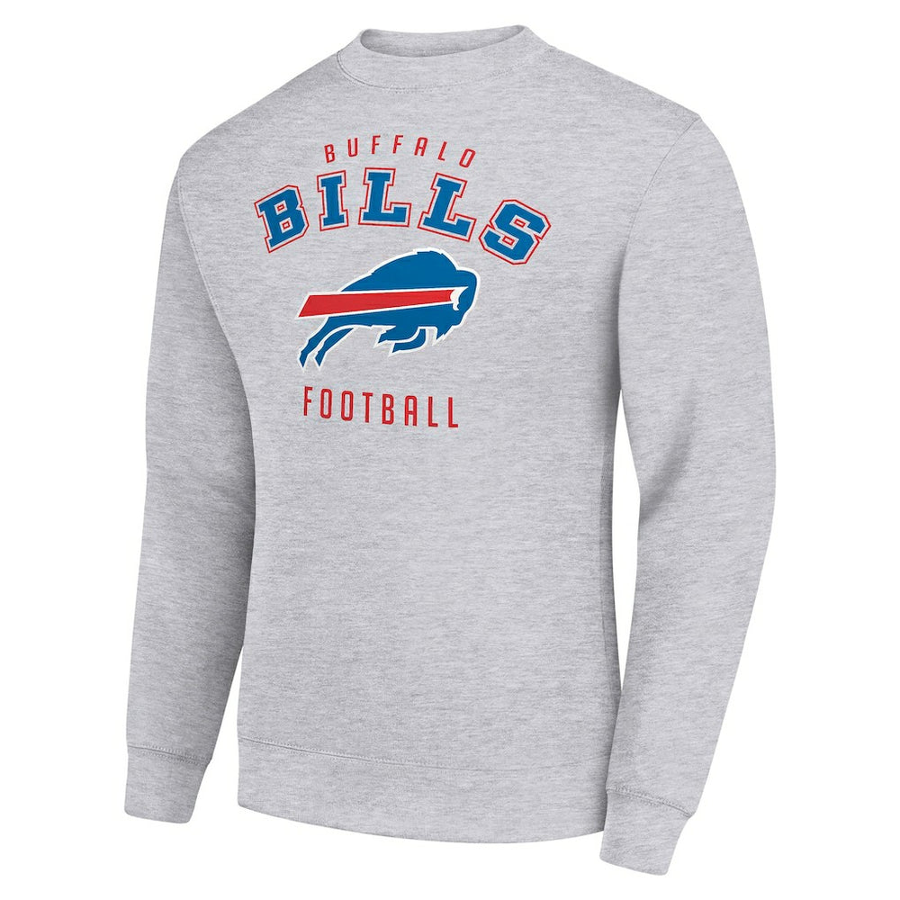 Buffalo Bills Starter Team Logo Pullover Sweatshirt - Heather Gray outlet