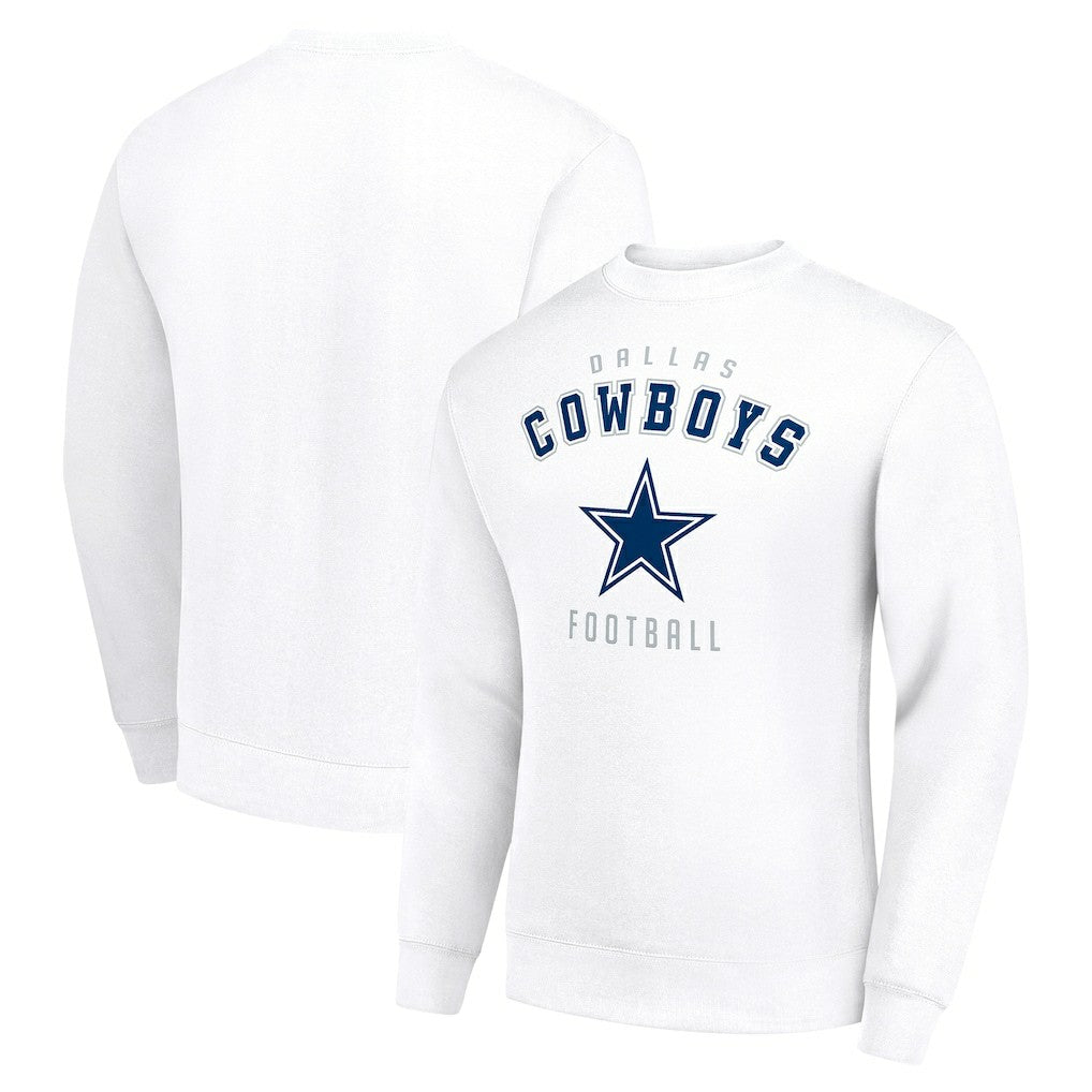 Dallas Cowboys Starter Team Logo Pullover Sweatshirt - White cheap