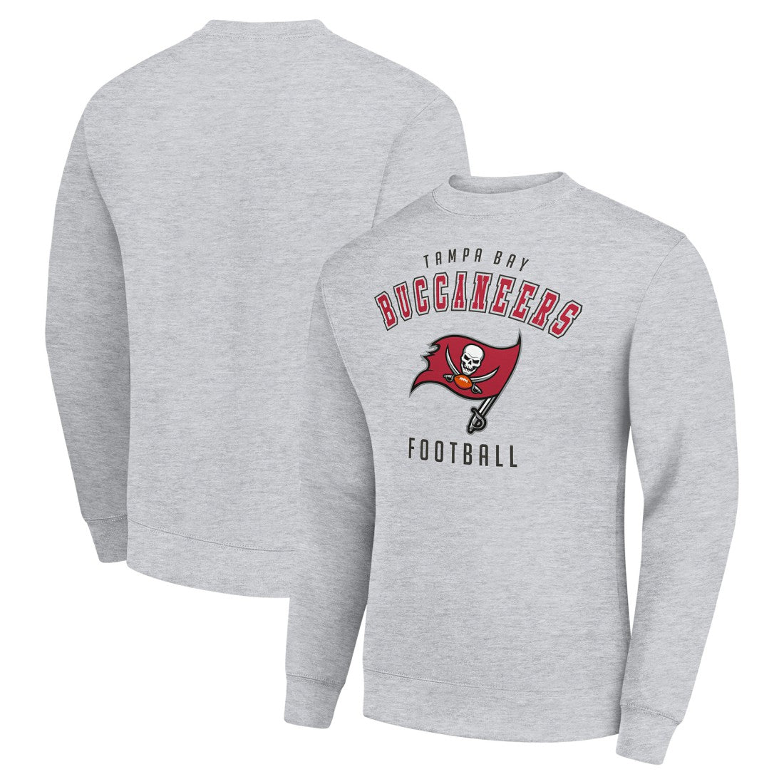 Tampa Bay Buccaneers Starter Team Logo Pullover Sweatshirt - Heather Gray on sale