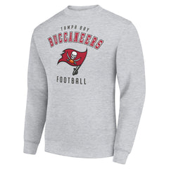 Tampa Bay Buccaneers Starter Team Logo Pullover Sweatshirt - Heather Gray on sale