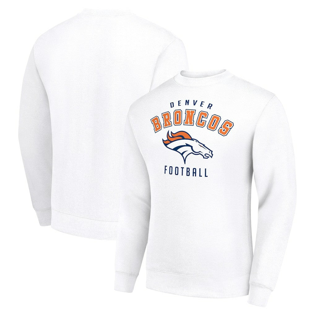 Denver Broncos Starter Team Logo Pullover Sweatshirt - White discount