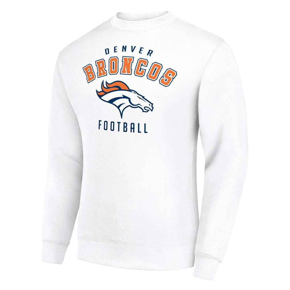 Denver Broncos Starter Team Logo Pullover Sweatshirt - White discount