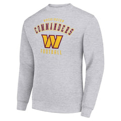 Washington Commanders Starter Team Logo Pullover Sweatshirt - Heather Gray cheap