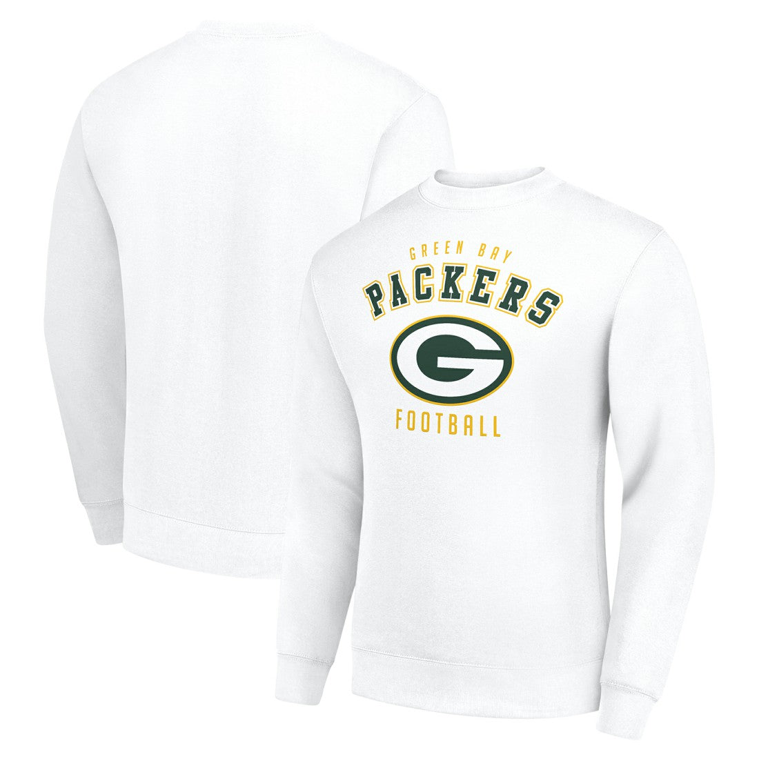 Green Bay Packers Starter Team Logo Pullover Sweatshirt - White for sale