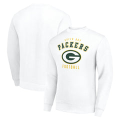 Green Bay Packers Starter Team Logo Pullover Sweatshirt - White for sale