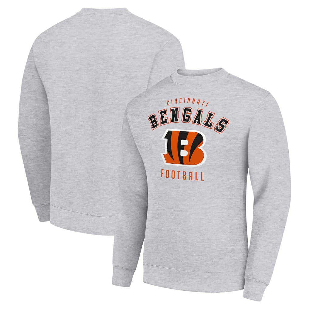 Cincinnati Bengals Starter Team Logo Pullover Sweatshirt - Heather Gray outlet