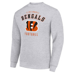 Cincinnati Bengals Starter Team Logo Pullover Sweatshirt - Heather Gray outlet