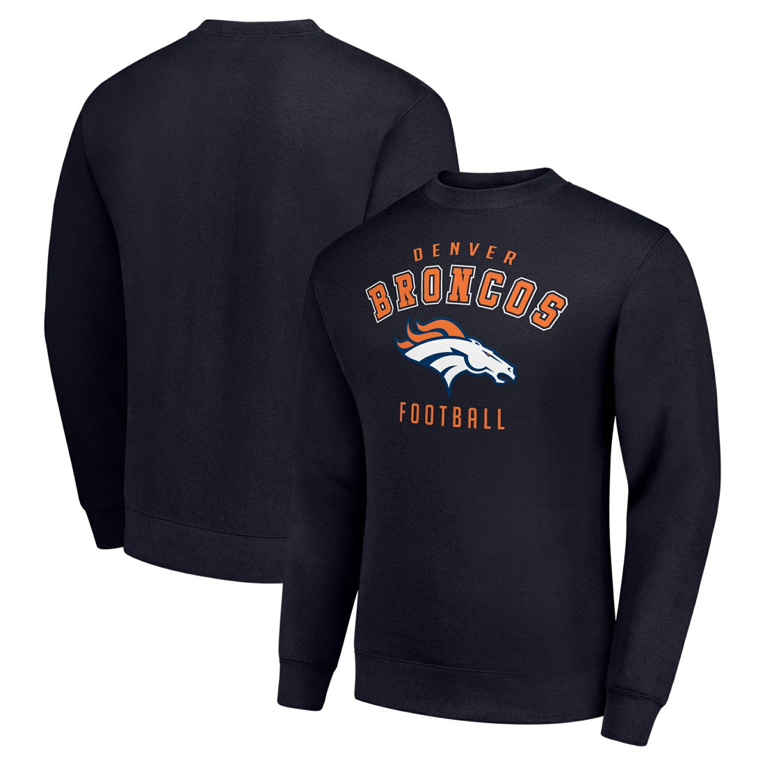 Denver Broncos Starter Team Logo Pullover Sweatshirt - Navy on sale