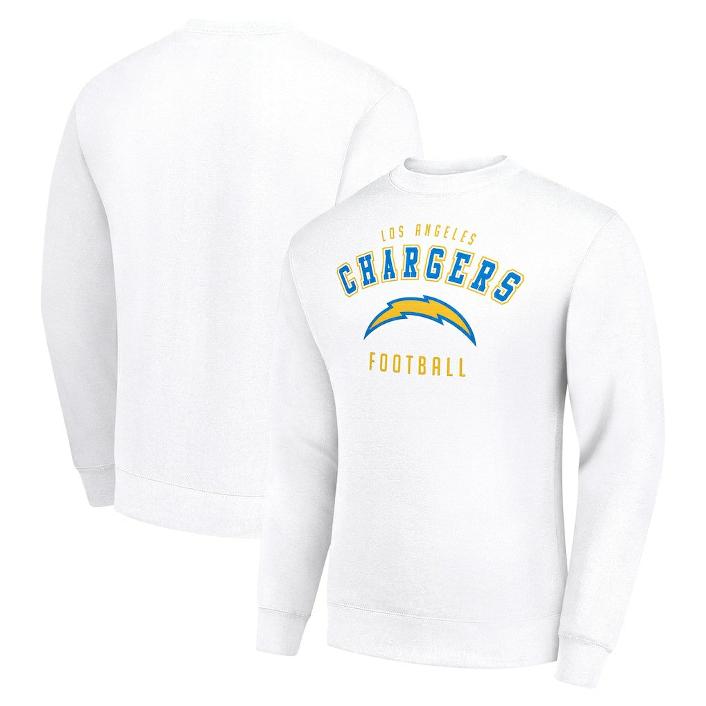 Los Angeles Chargers Starter Team Logo Pullover Sweatshirt - White for sale