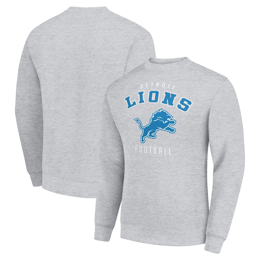 Detroit Lions Starter Team Logo Pullover Sweatshirt - Heather Gray discount