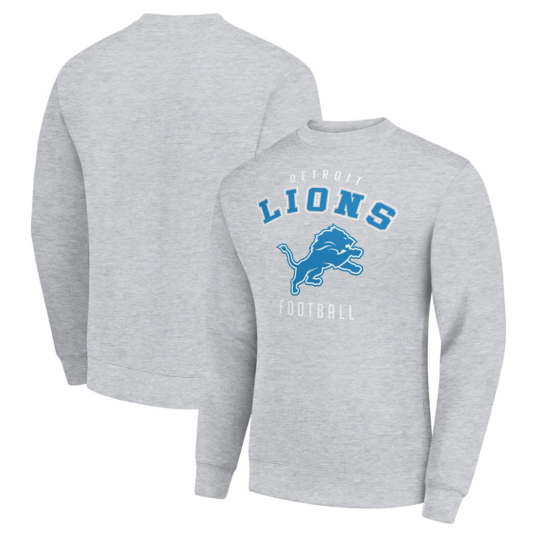 Detroit Lions Starter Team Logo Pullover Sweatshirt - Heather Gray discount
