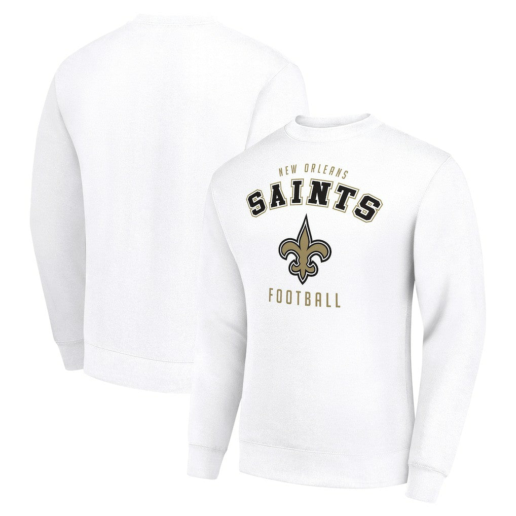 New Orleans Saints Starter Team Logo Pullover Sweatshirt - White sale