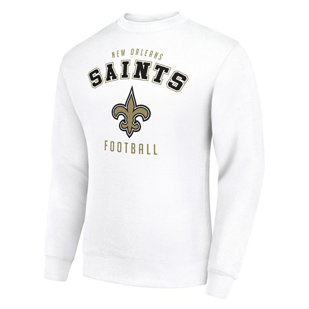 New Orleans Saints Starter Team Logo Pullover Sweatshirt - White sale
