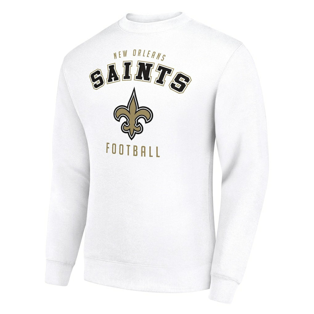 New Orleans Saints Starter Team Logo Pullover Sweatshirt - White sale