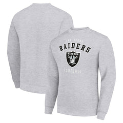 Las Vegas Raiders Starter Team Logo Pullover Sweatshirt - Heather Gray online
