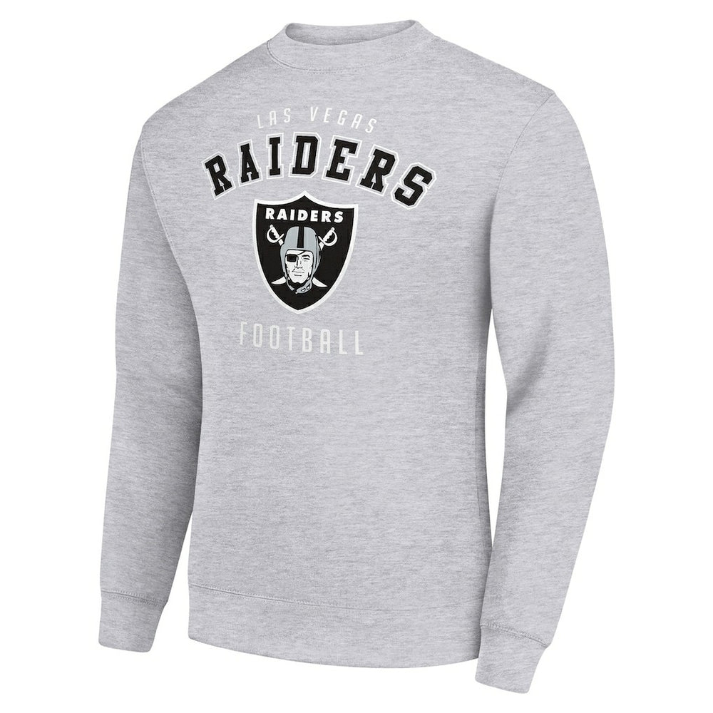 Las Vegas Raiders Starter Team Logo Pullover Sweatshirt - Heather Gray online