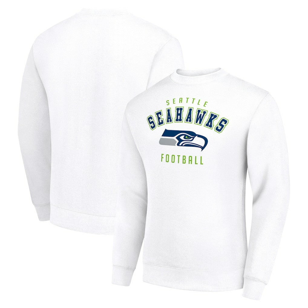 Seattle Seahawks Starter Team Logo Pullover Sweatshirt - White online