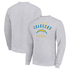 Los Angeles Chargers Starter Team Logo Pullover Sweatshirt - Heather Gray on sale