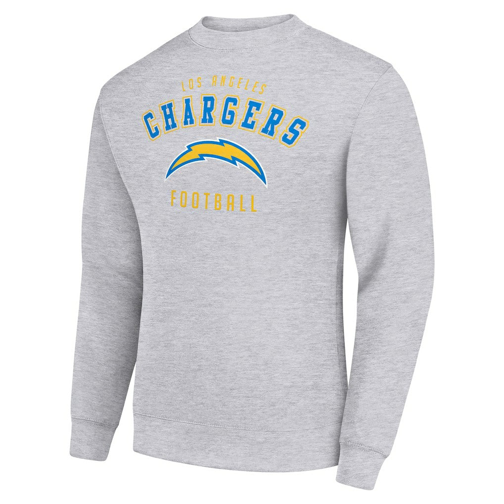 Los Angeles Chargers Starter Team Logo Pullover Sweatshirt - Heather Gray on sale
