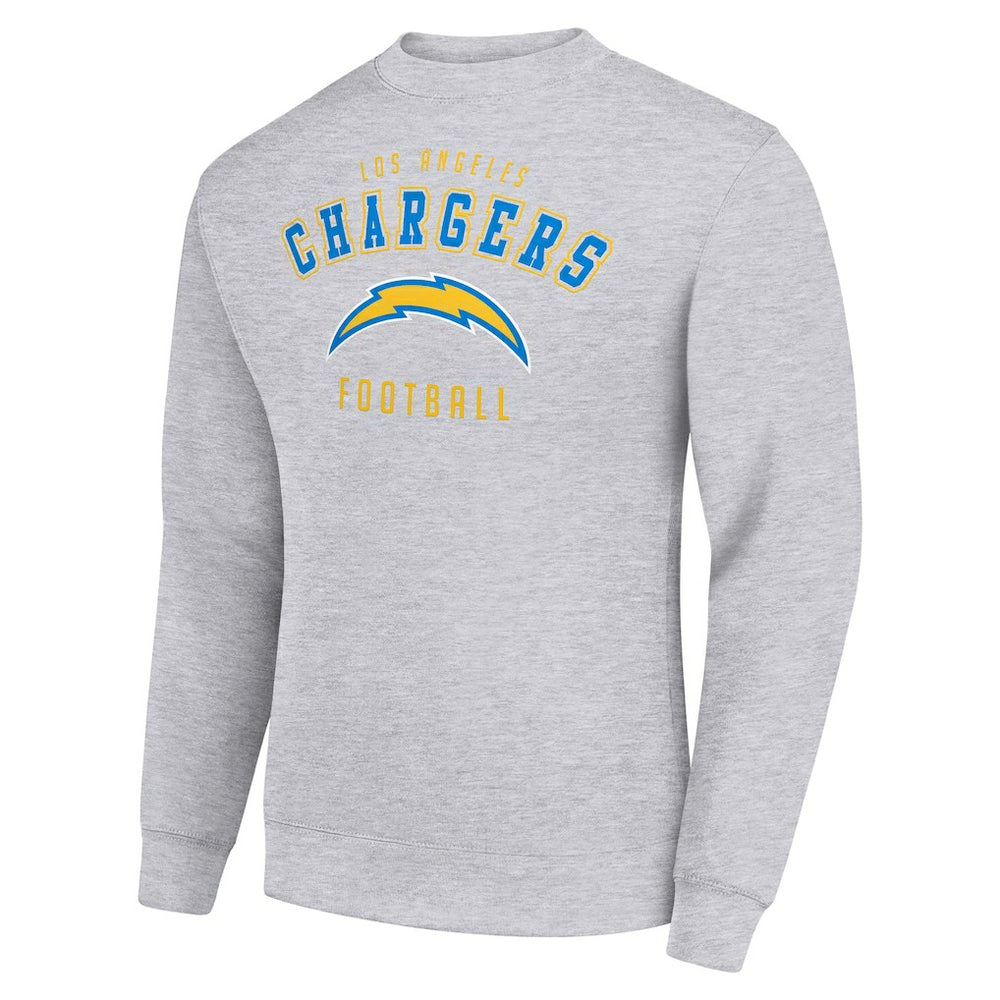 Los Angeles Chargers Starter Team Logo Pullover Sweatshirt - Heather Gray on sale