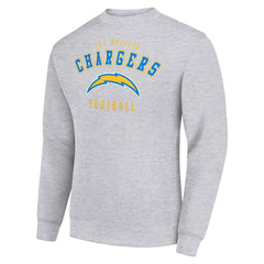 Los Angeles Chargers Starter Team Logo Pullover Sweatshirt - Heather Gray on sale