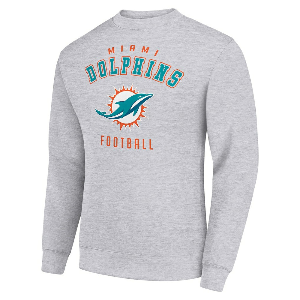 Miami Dolphins Starter Team Logo Pullover Sweatshirt - Heather Gray outlet