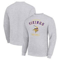 Minnesota Vikings Starter Team Logo Pullover Sweatshirt - Heather Gray outlet