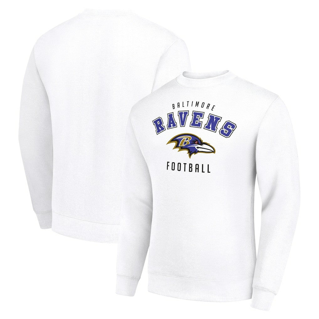 Baltimore Ravens Starter Team Logo Pullover Sweatshirt - White for sale