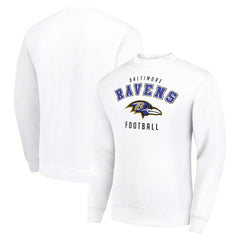 Baltimore Ravens Starter Team Logo Pullover Sweatshirt - White for sale
