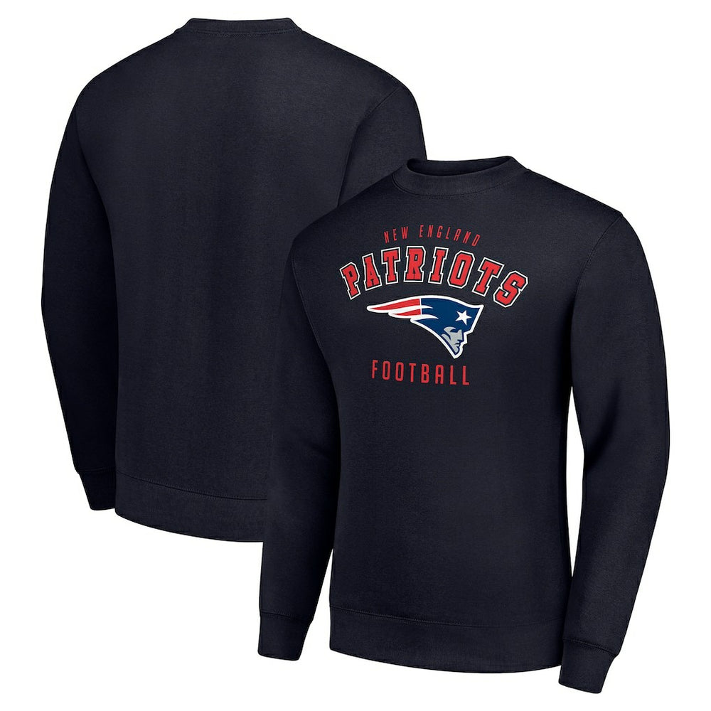 New England Patriots Starter Team Logo Pullover Sweatshirt - Navy cheap