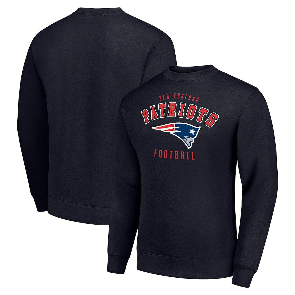 New England Patriots Starter Team Logo Pullover Sweatshirt - Navy cheap