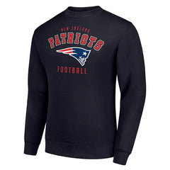 New England Patriots Starter Team Logo Pullover Sweatshirt - Navy cheap