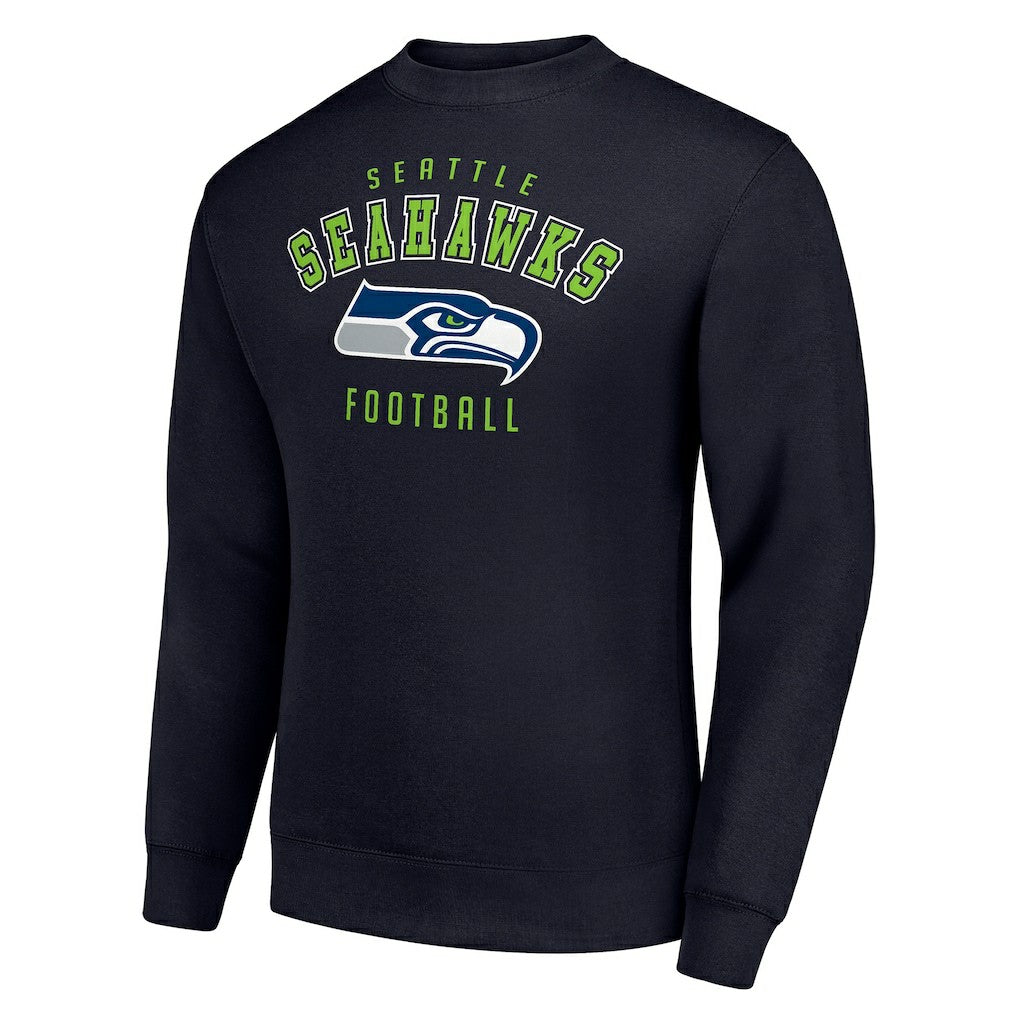 Seattle Seahawks Starter Team Logo Pullover Sweatshirt - College Navy cheap
