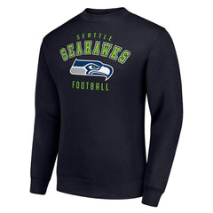 Seattle Seahawks Starter Team Logo Pullover Sweatshirt - College Navy cheap
