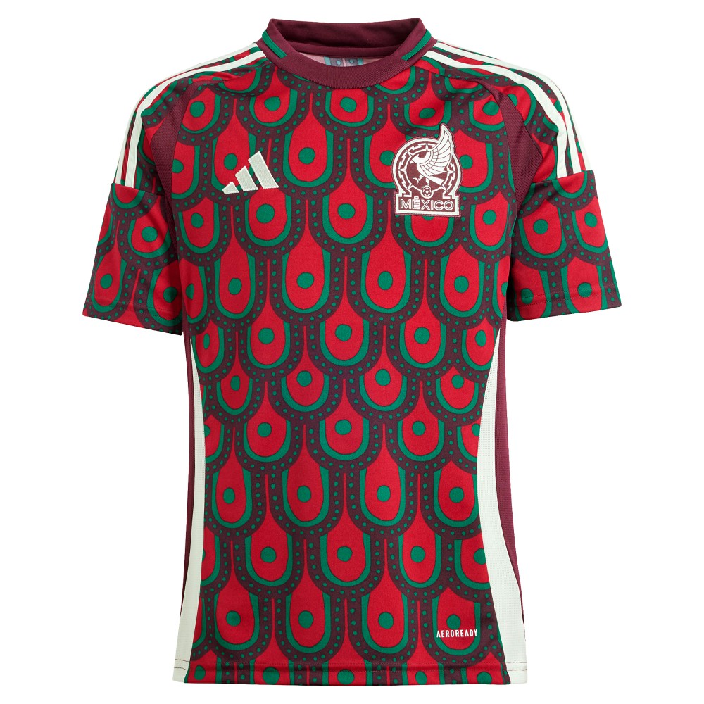 Mexico National Team Youth 2024 Home Replica Jersey - Burgundy shop