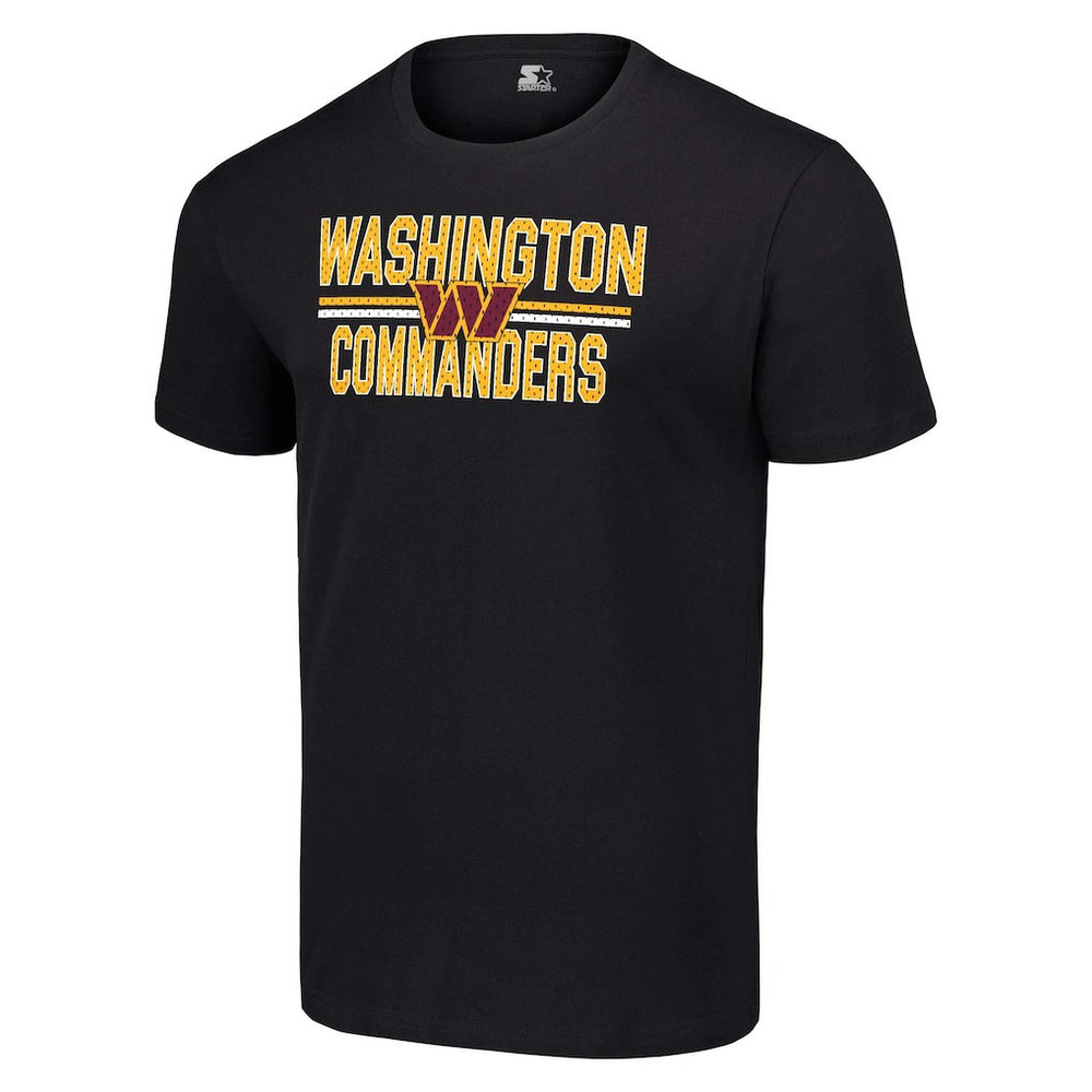 Washington Commanders Starter Team Mesh Print Graphic T-Shirt - Black cheap