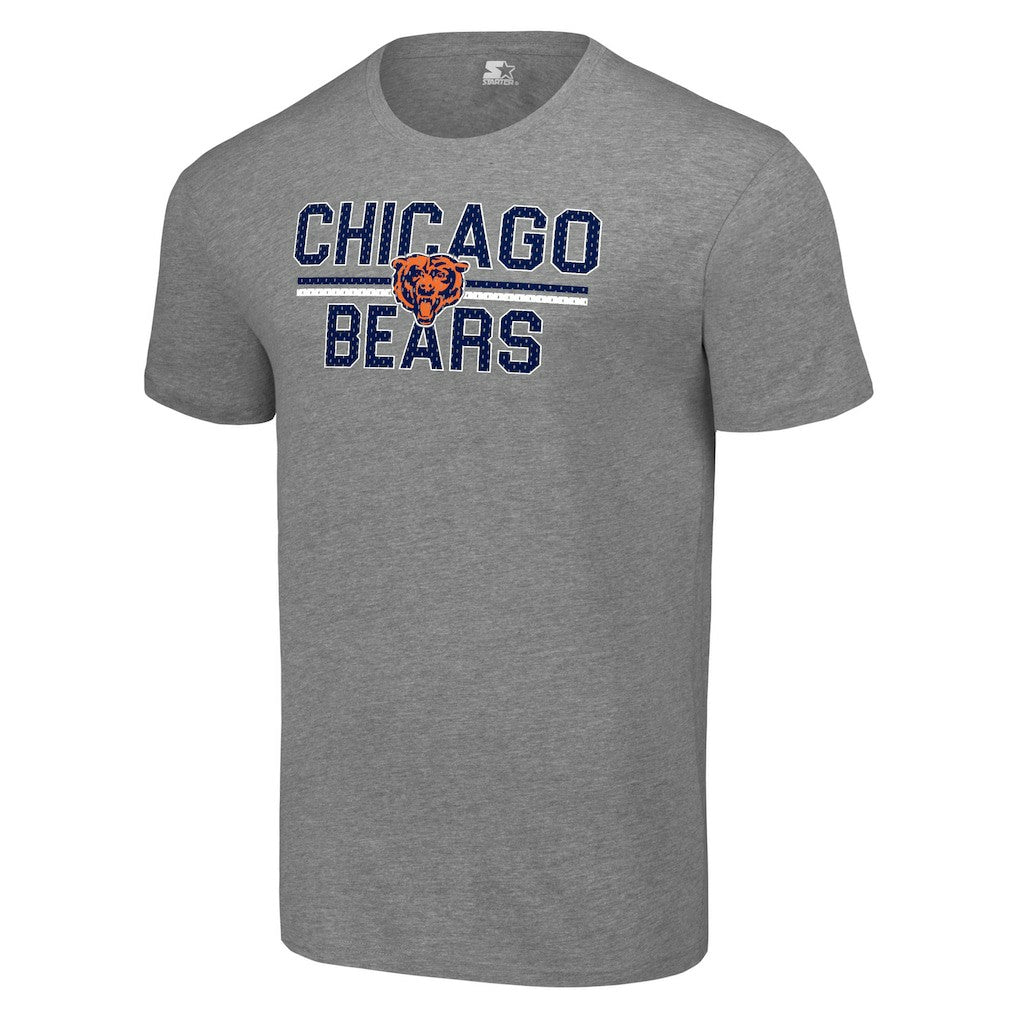 Chicago Bears Starter Team Mesh Print Graphic T-Shirt - Heather Gray outlet