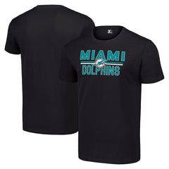 Miami Dolphins Starter Team Mesh Print Graphic T-Shirt - Black outlet