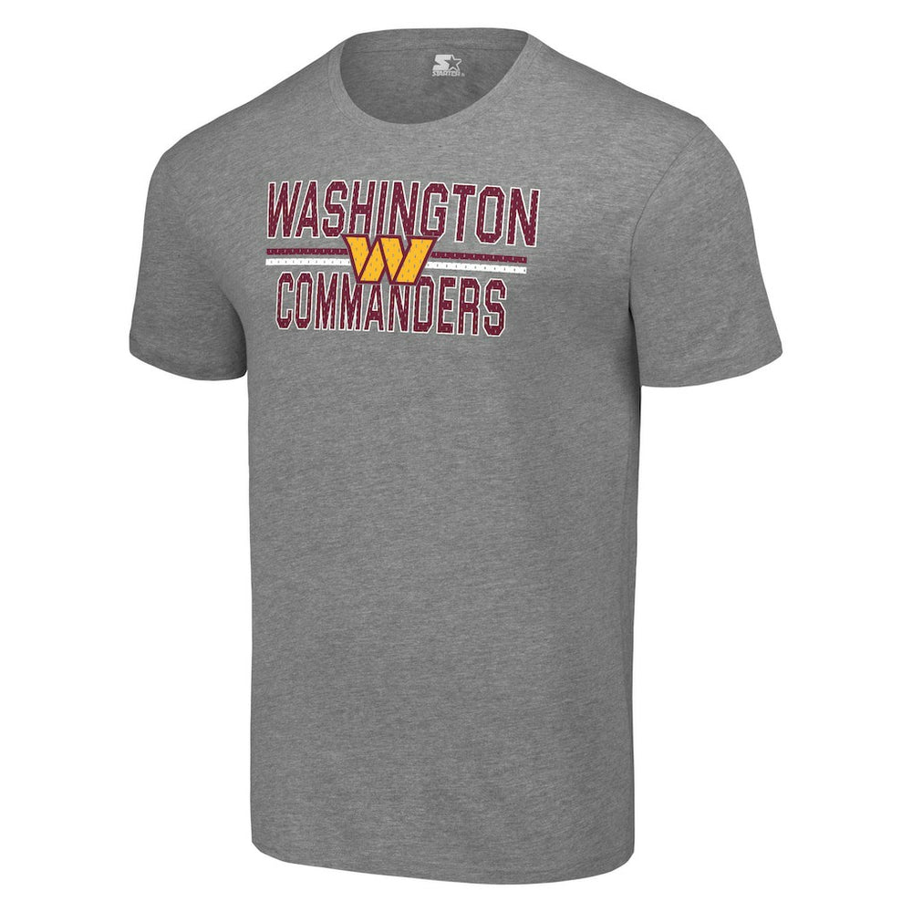 Washington Commanders Starter Team Mesh Print Graphic T-Shirt - Heather Gray for sale